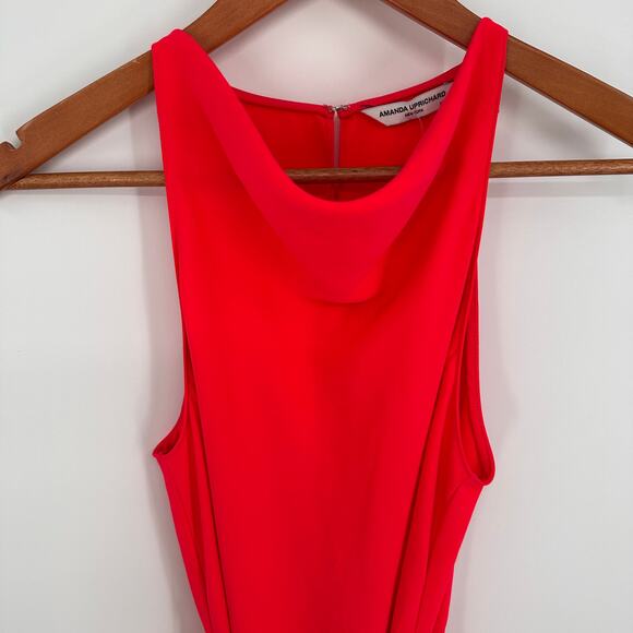 AMANDA UPRICHARD NWT Evereve Elondra Midi Swing Dress in Pink Rouge // XS - Picture 4 of 11